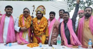 महाराजा सुहेलदेव राजभर विजय दिवस की पूर्व संध्या पर निकली भव्य गर्व स्मृति शोभायात्रा।