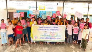 24 बस्तियों में 500 से अधिक लोगों के साथ ली बाल श्रम मुक्त समाज की शपथ