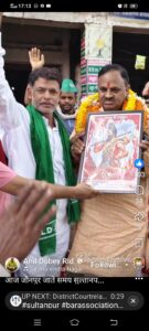 राष्ट्रीय लोकदल के राष्ट्रीय महासचिव अनिल दुबे का सहाबागंज बाजार में हुआ भव्य स्वागत